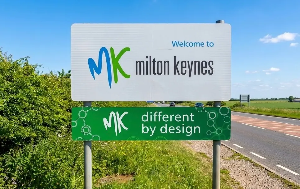 Central Milton Keynes in Buckinghamshire